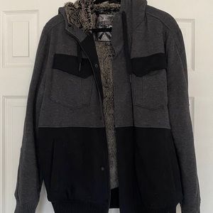 Fox brand faux fur lined jacket